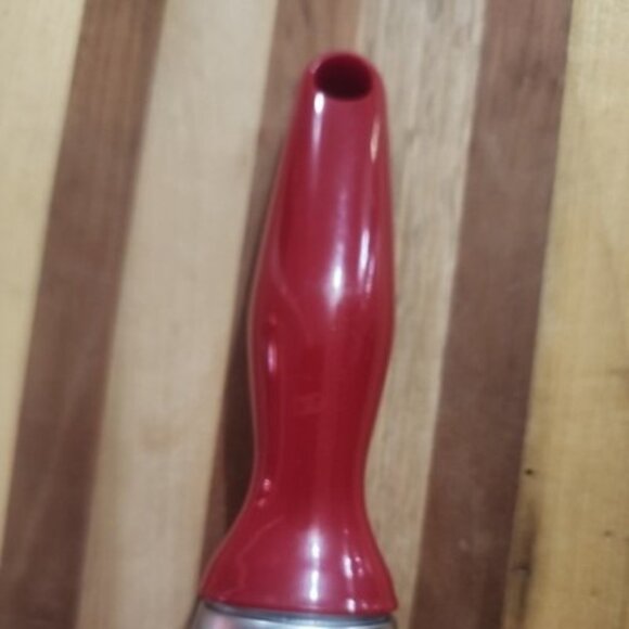 Zyliss Ice Cream Scoop Weighted Ergonomic RED Handle Metal Stainless Scooper - Picture 6 of 7